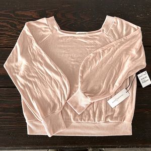 BRAND NEW NORDSTROM SOFT PINK, LIGHT WEIGHT SWEATER, WITH TAGS
